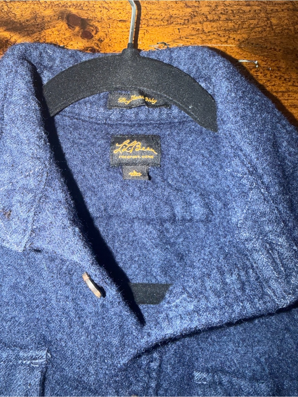 Vintage LLBean And 1950/60 Script Label Wool Shirt size large. Looks like youth